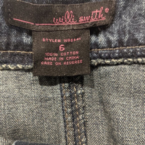 11. Willi Smith Cotton Denim Skirt Size 6 - Picture 2 of 5